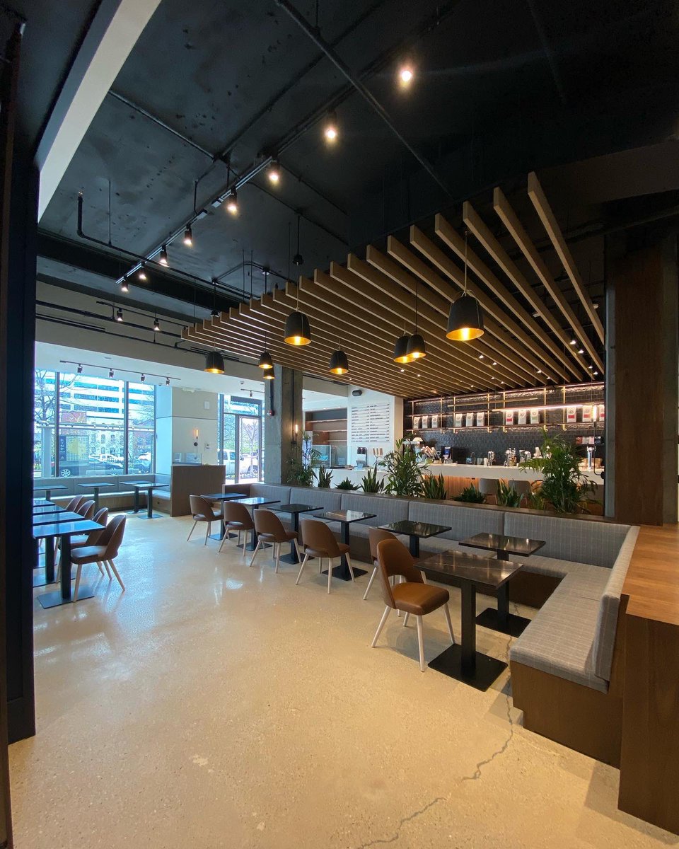 forfivecoffee's tweet photo. After a lot of hard work, our all-new @forfivecoffee cafe at 2001 Penn is officially open! 🌇🌎🍾

#ForFiveCoffee #ForTheWorld https://t.co/rechBYp0cY
