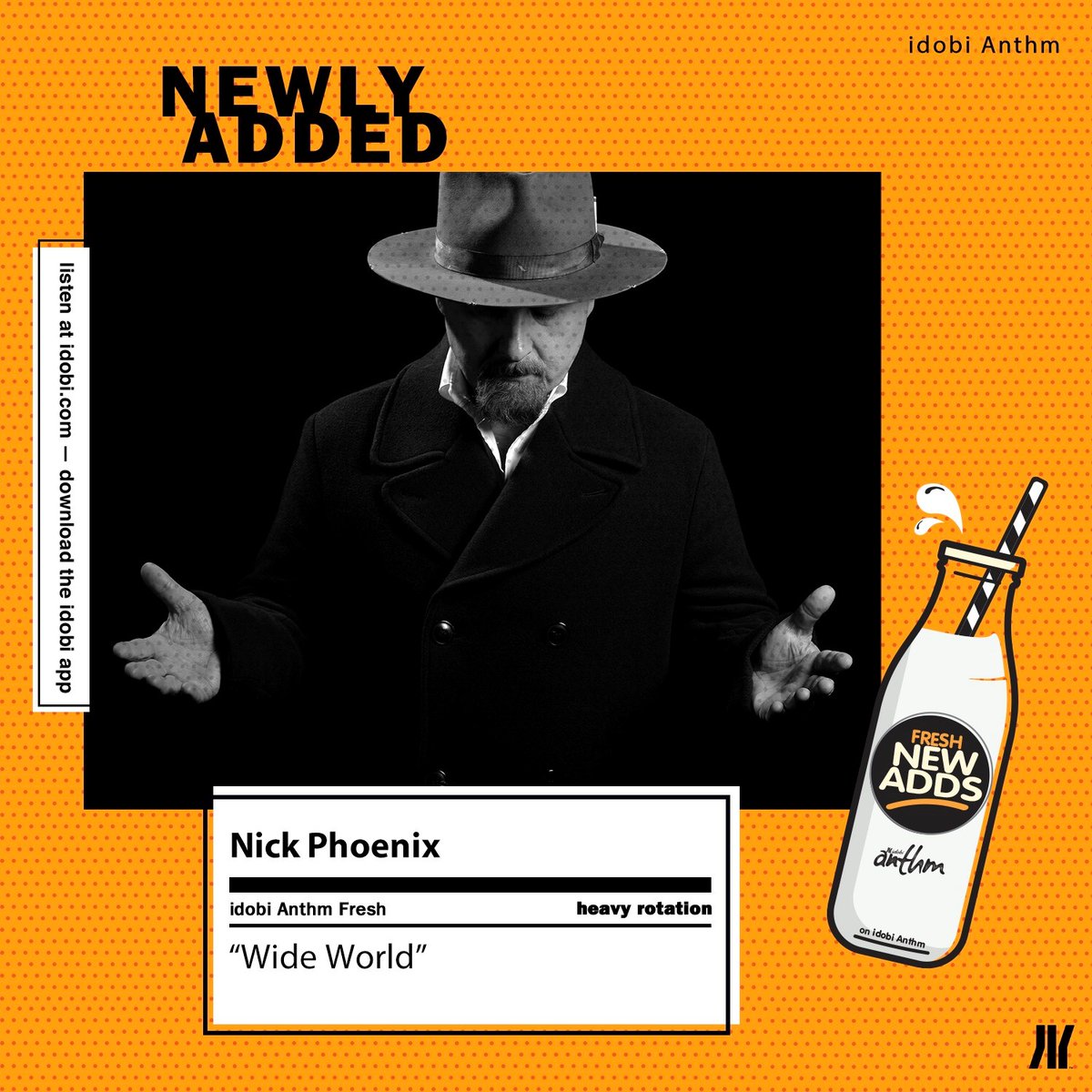 EdNPM's tweet photo. #MusicMonday is off to a great start for @NickPhoenix10 as #WideWorld is added into Heavy Rotation @idobianthm! https://t.co/uh69Ju9MbC https://t.co/iRifoz9e62