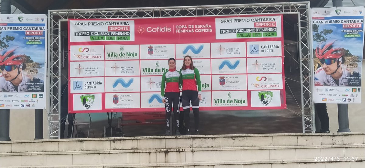 txorierriko's tweet photo. Txorierriko Nesken Taldea Nojan (Kantabria) Emakumezkoen Cofidis 2022 Kopako 3. proban lehiatu zen. Izaro Fernández y Mairu Uriarte afrontaron un exigente un trazado de 56 kilómetros.

💪🚴‍♀️🚴‍♀️🚴‍♀️🚴‍♀️👏 https://t.co/X7vnJl76YY