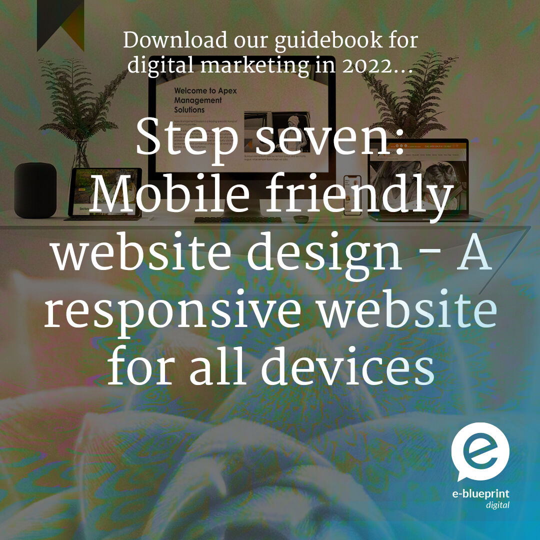 Step seven explores one of our specialities: responsive website optimisation! Did you know that one of the most efficient ways to optimise your website is to make it mobile friendly? Explore our guidebook to find out how: bit.ly/3rocbdJ 
#mobilefriendly #UX #UI