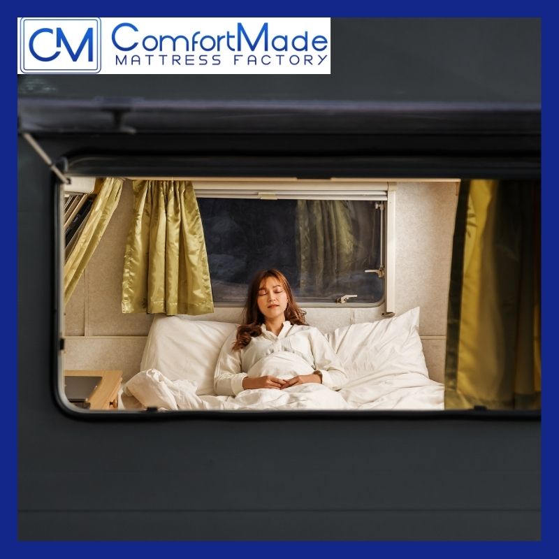 ComfortMade's tweet photo. Give your #RV the enhancement you’ve been dreaming of with a custom-made camper #mattress, guaranteed to provide the best #sleep possible! https://t.co/NRhxjuwDUi https://t.co/sdAdQDzArb