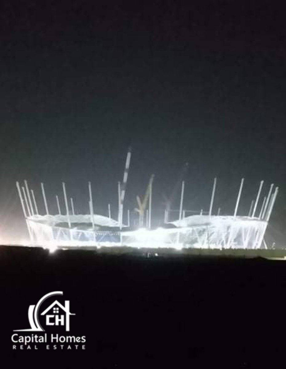 CapitalHomesEG's tweet photo. صور حديثة من مراحل الإنشاءات في ستاد مدينة مصر الدولية للألعاب الأولمبية بسعة 92 ألف متفرج https://t.co/3XRetotvoC
