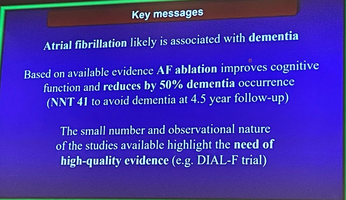 RodrigueGarcia4's tweet photo. Data available so far in #Afib ablation and #dementia 👇
#EHRA2022 #Weneedmoredata 

@PrashSanders @TJaredBunch @DavidDuncker @Dominik_Linz @rbcasado @GuerraCardio @CarolRemme @KommataVarvara https://t.co/JFHIuqR5KA