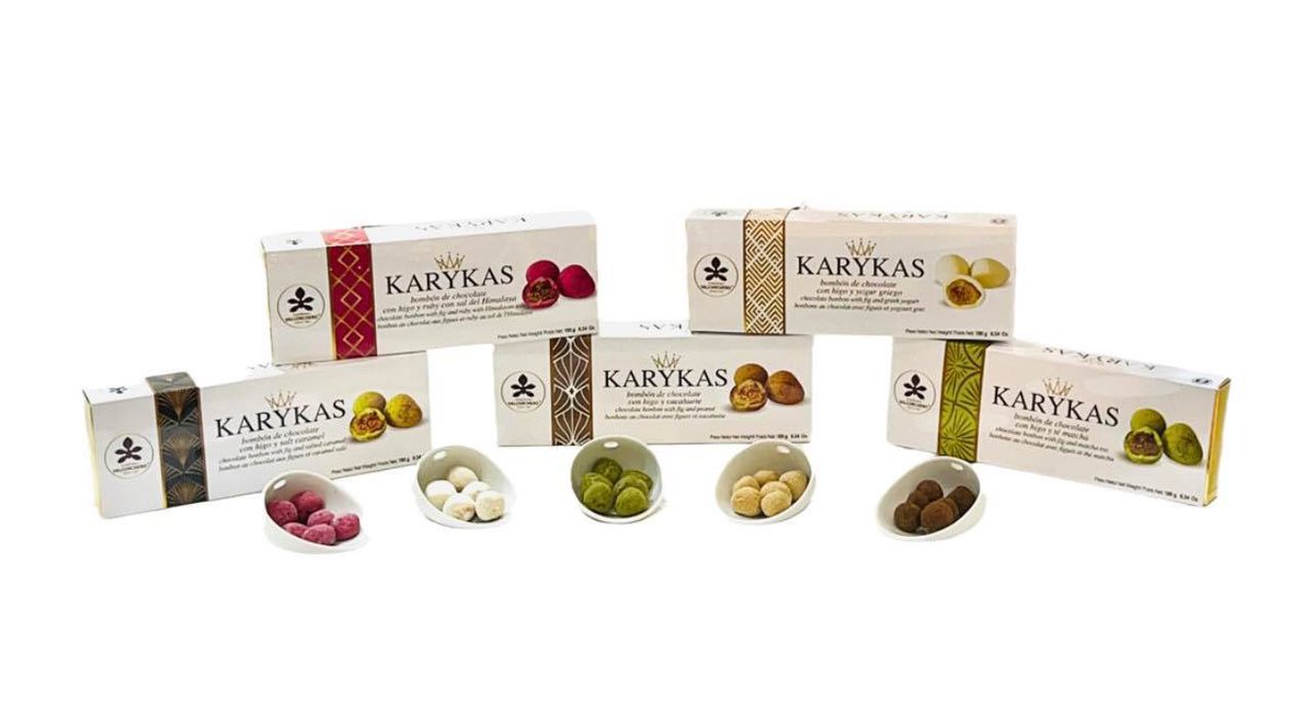 En Alimentaria Barcelona <a href="/AlimentariaBCN/">Alimentaria</a> con nuestra nueva línea de productos “KARYKAS” donde descubrirás un nuevo mundo de sensaciones.
¿Cuál será tu KARYKA favorita? 😉

✔️YOGUR GRIEGO
✔️RUBY CON SAL DEL HIMALAYA
✔️CACAHUETE 
✔️SALT CARAMEL CON DULCE DE LECHE
✔️TÉ MATCHA