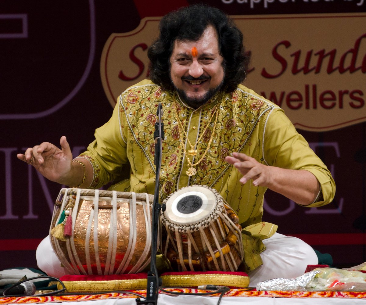 kansenclub's tweet photo. Pls join to wish a very Happy &amp; Melodious B'day to the renowned Tabla maestro of the Banaras gharana, Pt. #KumarBose ji (4 April 1953). 💐

May you be blessed with a long, healthy, melodious life &amp; continue to touch the lives of thousands of Kansenians thr your divine music. https://t.co/rYpW41XVeq