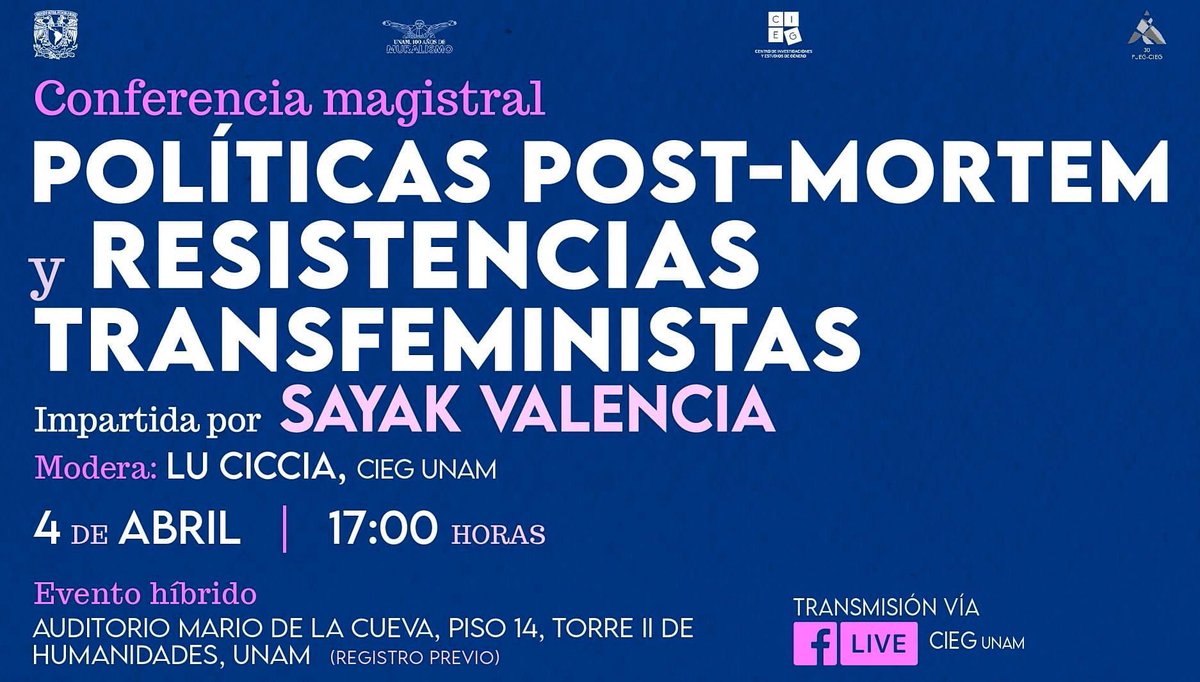 Nos vemos a las 5:00 pm en la UNAM.