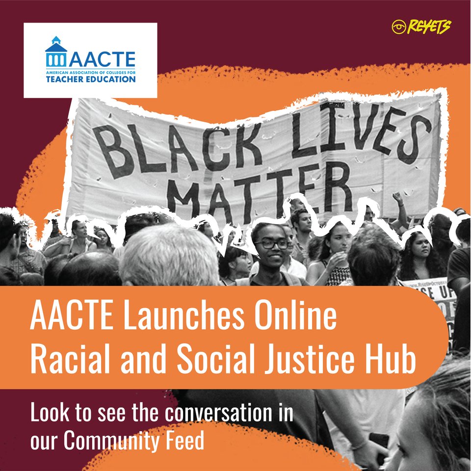 reyets's tweet photo. AACTE Launches Online Racial and Social Justice Hub! To read more about the program and what others have to say about it go to the Community Feed-in the Reyets app!
https://t.co/8orsJbc18r
#Reyets #knowyourreyets #blm #socialjustice #racialjustice https://t.co/Ra3u9CYJVe