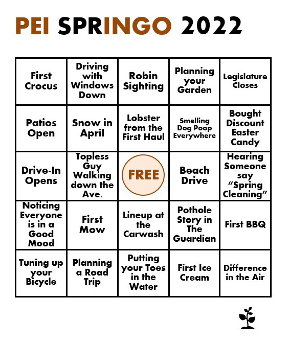 jane_macisaac's tweet photo. @LouiseMartinCBC At least you can start filling in your squares! #SPRINGO https://t.co/rvTGzam54n