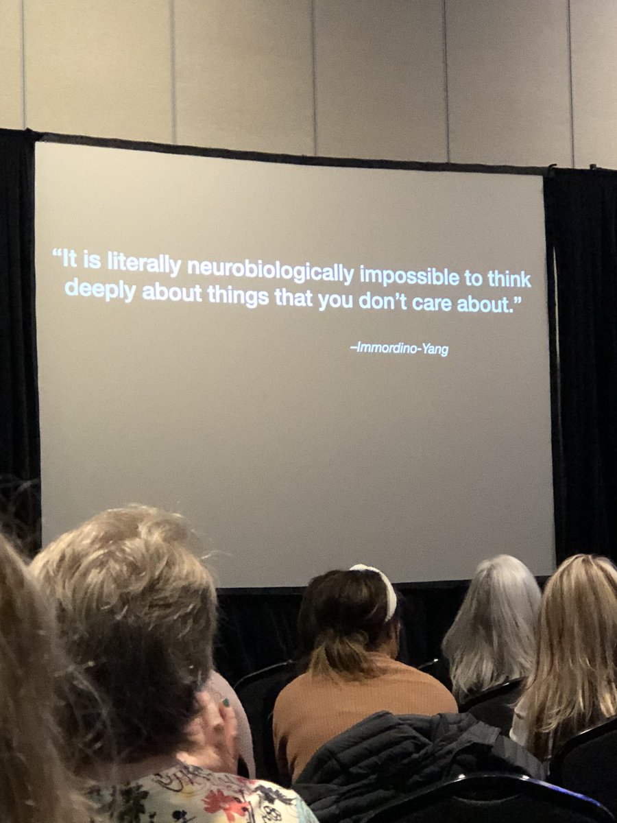 librarystar26's tweet photo. So true! Help the student find meaning in their learning. Help them to care! @k_shelton #TIE22 https://t.co/nLYCrHZBjU