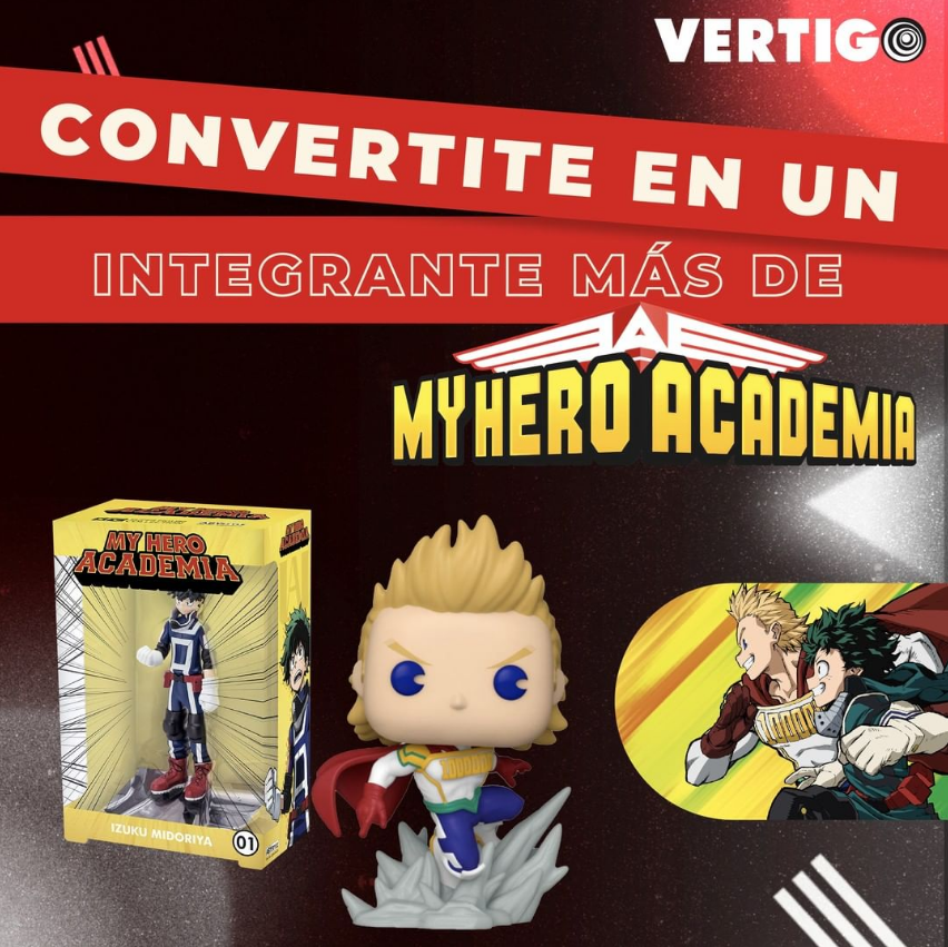 TiendaVertigo's tweet photo. ¿Cuándo fue la última vez que salvaste a alguien? Bueno, acompaña Izuku y a All Might y venite volando a VERTIGO, ya que tenemos todo para celebrar el aniversario de My Hero Academy.

Visitá nuestras tiendas o sitio web 👉🏻 https://t.co/Q96vOpvYHb

#VERTIGO #MyHeroAcademy https://t.co/daCpYvqrNh