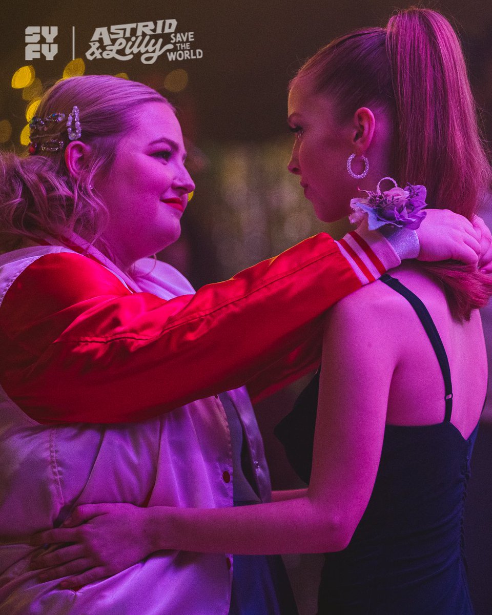 SYFY's tweet photo. Queens of the dance and saviors of the world all in one night 👑👑  Catch up on the season finale of #AstridandLilly: https://t.co/iwKew5Fv6n https://t.co/roxsCG2Gs7