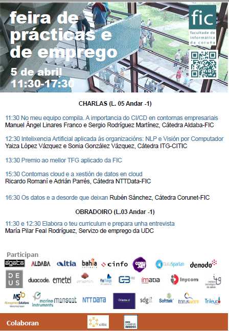 Empleoinycom's tweet photo. 🚩👨‍🎓👩‍🎓Si estas en #ACoruña o en #Zaragoza... ¡Este 5 de abril tienes varias citas con el #empleo a las que no puedes faltar! 

1️⃣
#FepeFic de @FIC_UDC👉 ➕Info:  https://t.co/nSxy3V5XJf

2️⃣
#ExpoTalent22 @unizar  👉  ➕Info:  https://t.co/CGW0HAq3Kt https://t.co/36vFSfdrQN
