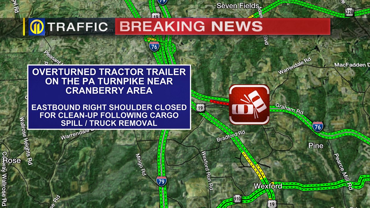 WPXI Traffic on Twitter "EXPECT DELAYS on the PA Turnpike Eastbound, near Cranberry, as crews