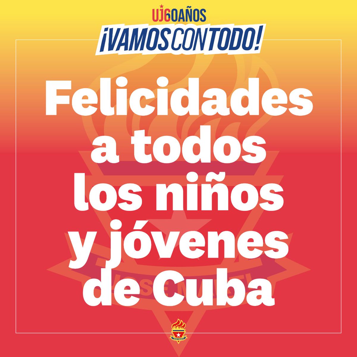 Muchas felicidades a todos nuestros niños, adolescentes y jóvenes este 4 de abril.  #VamosConTodo #Cuba #UJC #60UJC @aylinalvarezG