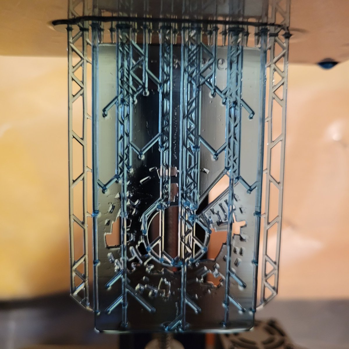 lovemakeshare's tweet photo. After a few prototypes in PLA, I #3Dprinted my #StarTrekPicard Q Calling Card in resin. I think I accidentally made an isolinear Q card... #startrek #startrekprops https://t.co/KSptqyrh89