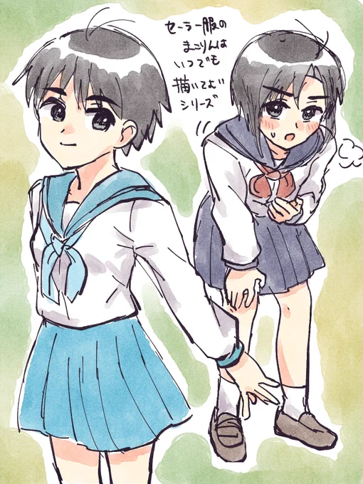 制服まこりんシリーズです……… 