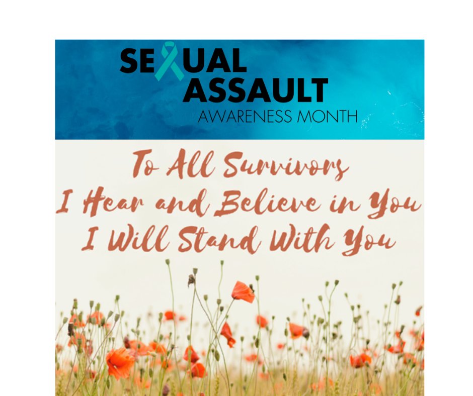 Happy Monday! 

Today is the 4th day of Sexual Assault Awareness Month! We want all of our survivors to know that we stand with you, we hear you, we believe you and most of all we support you!

#saam #sexualassaultawarenessmonth #30daysofsaam #april #supportsurvivors