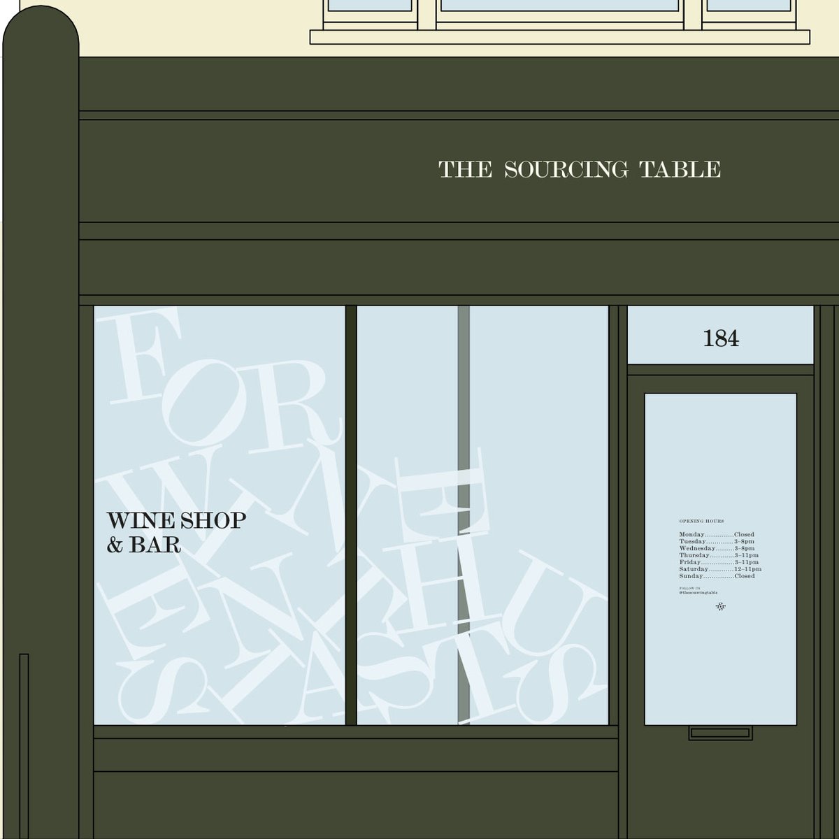 Opening April 21st: The Sourcing Table Shop // 184 Bellenden Road (Peckham) ⚡ We can't wait to welcome you to our new wine shop and bar!