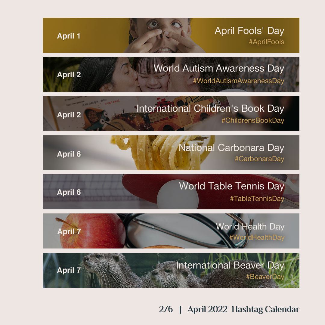 socialwanted's tweet photo. And just like that, 2022's first quarter is done. 😱
How's your content plan keeping? Hope this April hashtag calendar helps! https://t.co/L7tPFbtvGC