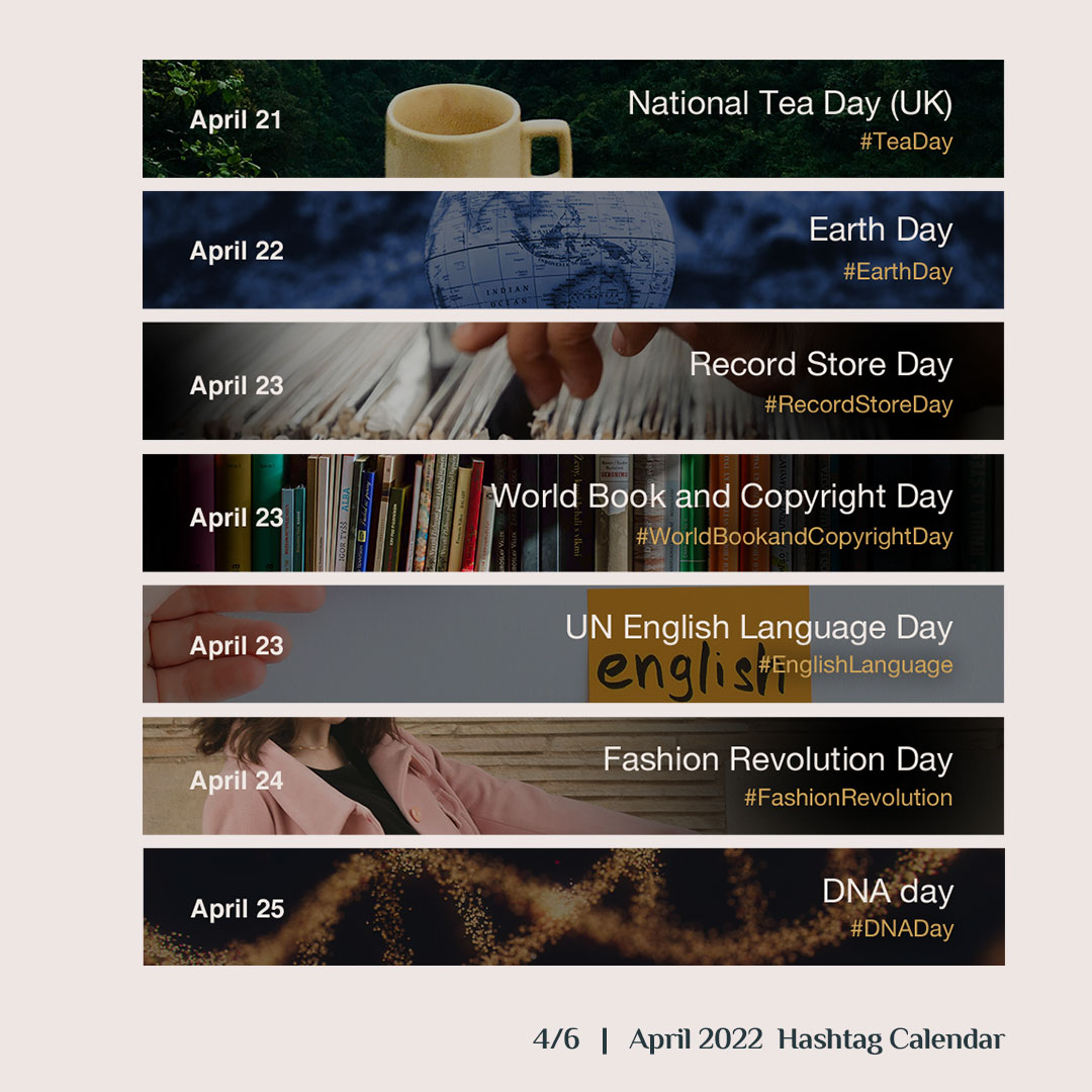 socialwanted's tweet photo. And just like that, 2022's first quarter is done. 😱
How's your content plan keeping? Hope this April hashtag calendar helps! https://t.co/L7tPFbtvGC