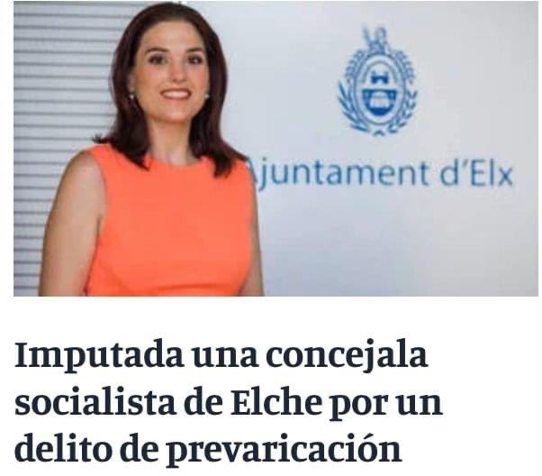 ElcheNoticias's tweet photo. ❗𝗨́𝗟𝗧𝗜𝗠𝗔 𝗛𝗢𝗥𝗔 ❗

IMPUTADA la concejal del PSOE de Elche, Marga Antón, por un delito de prevaricación tras hacerse públicas algunas irreguaridades en la contratación de los trabajos de exhumación en el cementerio.

https://t.co/Rp0zkeKLpz https://t.co/ThN0mfabfN