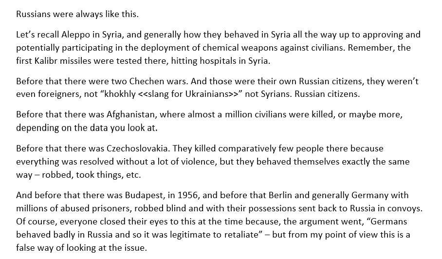 DmitryOpines's tweet photo. 1/ Watching today's interview with Ukrainian Presidential Advisor Alexei Arestovych (@arestovych).
Really powerful stuff. I won't translate it all (it's 50 minutes) but some quote-exerts below.
On why the Russians did #Bachu:
https://t.co/7NnxkdjINM https://t.co/fEvfVbQdMa