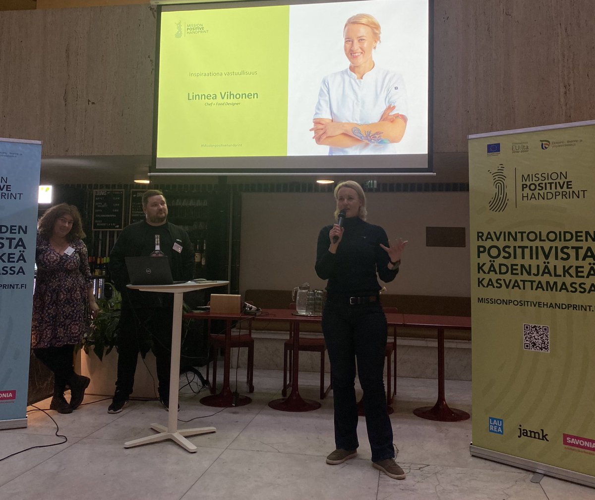 hva_hva's tweet photo. Food Designer Linnea Vihosta inspiroi vastuullisuus: ”ruoan kautta voi muuttaa maailmaa.” #missionpositivehandprint https://t.co/odOV5G1566