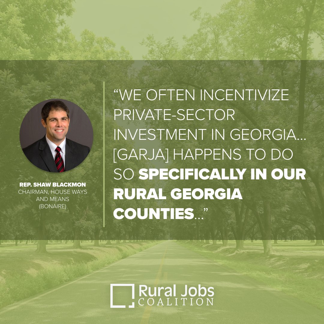 RuralJobsC's tweet photo. Rep. Shaw Blackmon knows that GARJA is a winner — and a crucial lifeline — for rural communities across Georgia! #gapol https://t.co/2Q8T24F6fz