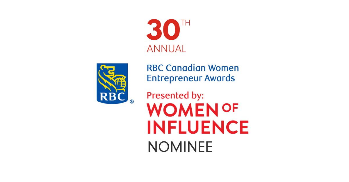 I'm delighted to share that I have been nominated for the 30th annual RBC Canadian Women Entrepreneur Awards!

The RBC Canadian Women Entrepreneur Awards is the premier national awards program celebrating the achievements of the most successful in this inspiring group.