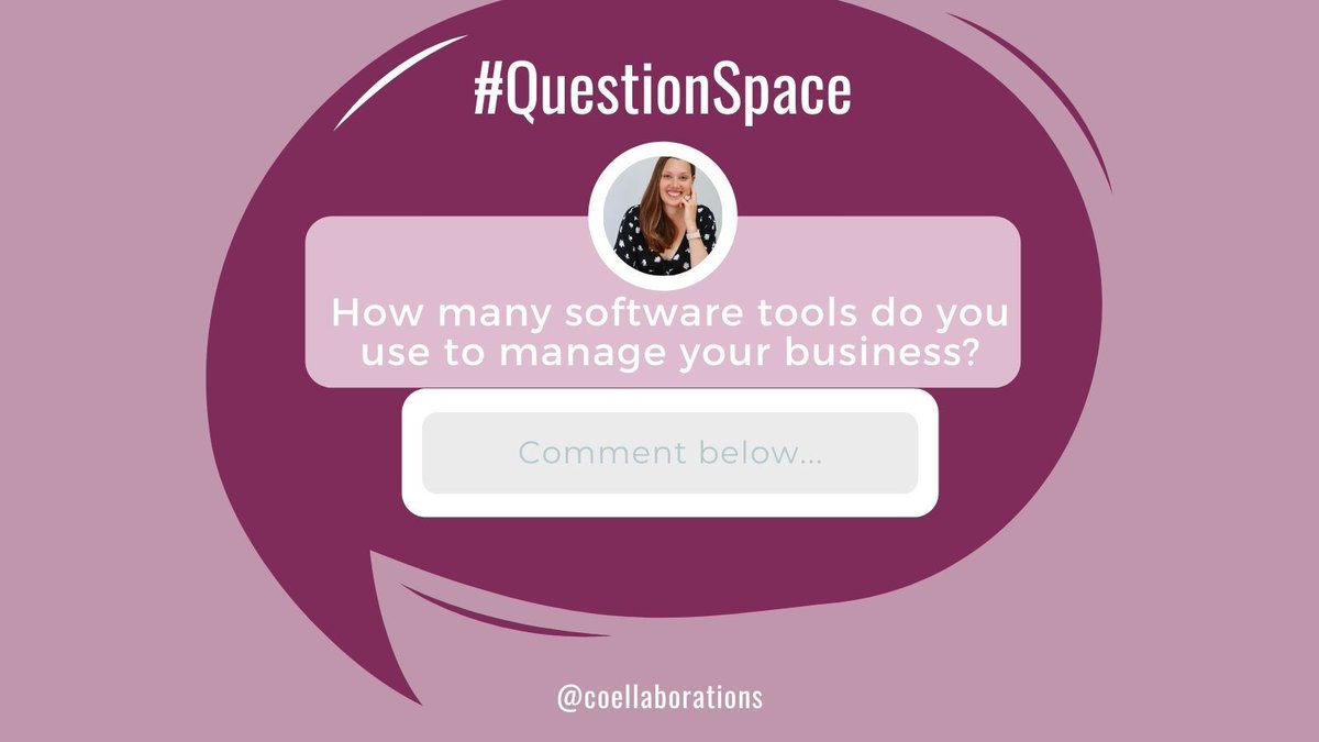 coellaborations's tweet photo. #QUESTIONSPACE: How many different #software tools do you use to manage your #ecobusiness?

It's amazing how qickly these can quickly add up! Drop me a DM if you need help making sure your #techstack is actually supporting your good work.

#ecoentrepreneur #SaaS #softwareaudit https://t.co/iRK6kSraSR