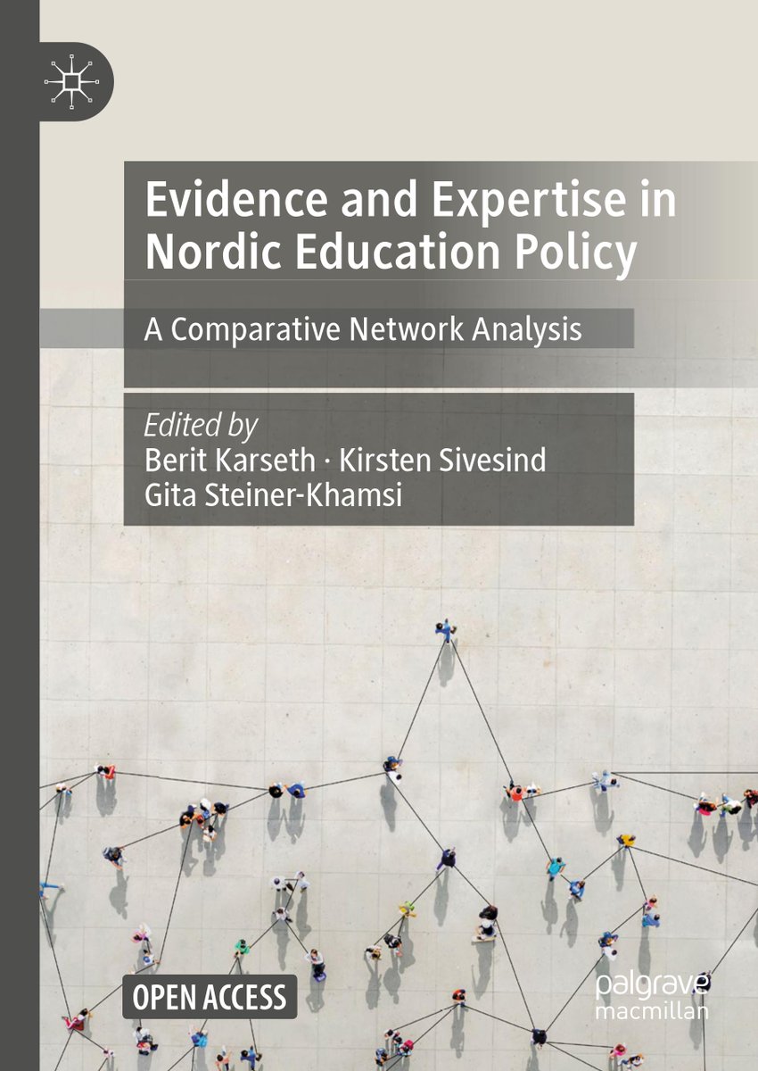 Our book "Evidence and Expertise in Nordic Education Policy" is finally out! Open Access: link.springer.com/book/10.1007/9…
 #expertise #evidence #edpolicy 1/3