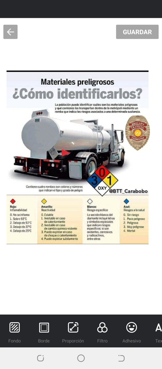 BTT_Carabobo's tweet photo. Amigo #Conductor  Conoce el Rombo de #MaterialesPeligrosos
#RedVial

@ZODI45_Carabobo @REDICentral_
@INTToficial @PNBVzla @invialca @CaraboboGB @DGIAMPOVAL @CentralReedan @poli_carabobo @rafaellacava10 https://t.co/BLXfWA8rMG