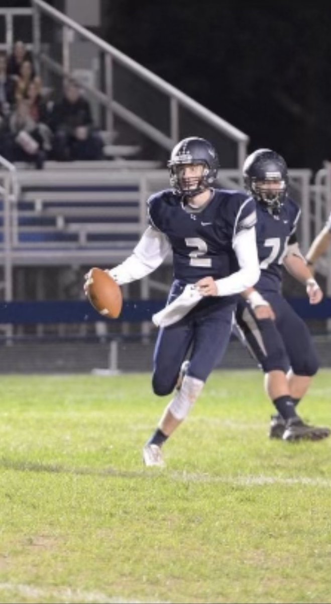 LCCknightFb's tweet photo. We’re very excited to add former All-State #LCC Gunslinger @Avery_Denhart to our #TEAM2022 Varsity Coaching Staff!! Avery (class of 2017) will be coaching up our QBs. #AMDG #KRD #SpinThePig https://t.co/fbbV1mTZOq