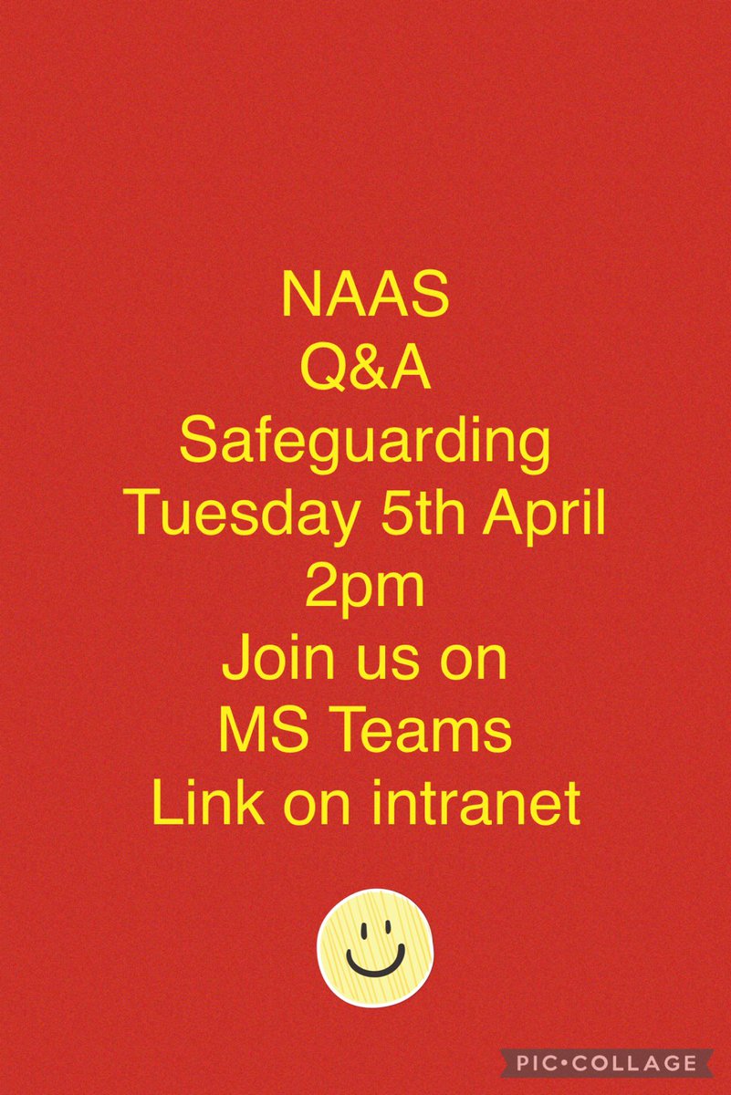 racheyroo22's tweet image. 🚨ALERT🚨The new NAAS standard of the fortnight is now SAFEGUARDING! Please join our 1st Q&amp;amp;A session tomorrow with guest speakers from safeguarding, falls, LD teams and more! @JaneGarforth1 @BuryCO_NHS @RochdaleCO_NHS @OldhamCO_NHS @SalfordCO_NHS #NAASnews