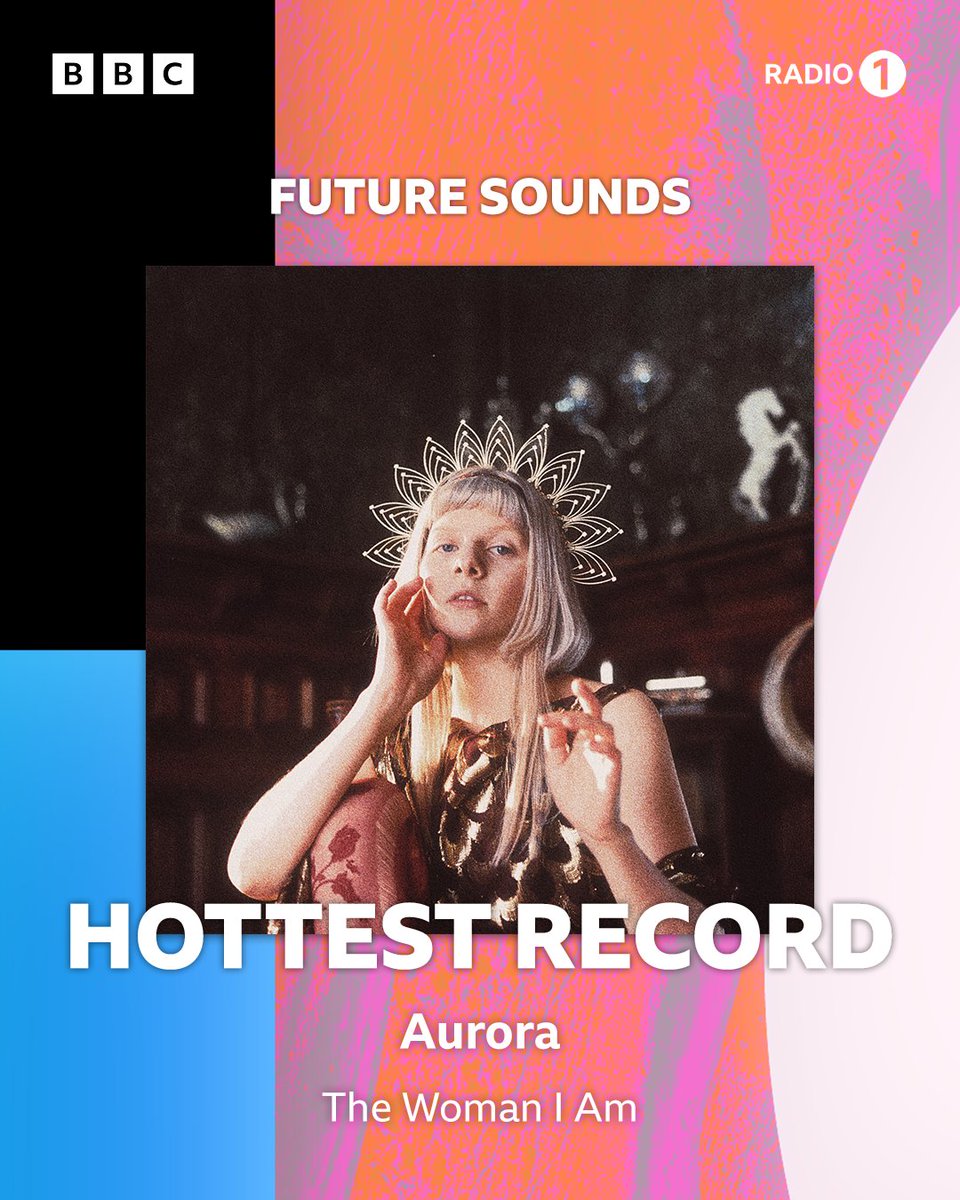 AURORAmusic's tweet image. My new song “the woman i am” will be Clara Amfo’s hottest record tonight on @BBCR1 !! 🧡weeeiioo! tune in from 6:00pm bst ✨🌙🌞✨