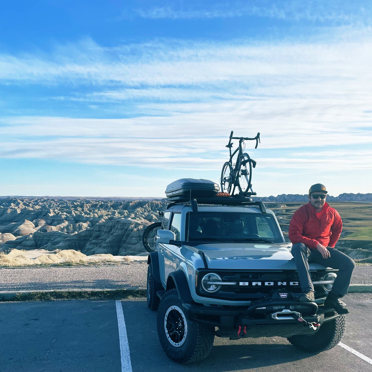 High winds in the Badlands blew my cargo box right off my roof rack. <a href="/REI/">REI</a> customer service was awesome!! Reimbursement for the old box. Got a gift card and coupon to use to purchase the next one. Shout out to Laurie R for taking care of us ❤️ #REI #optoutside