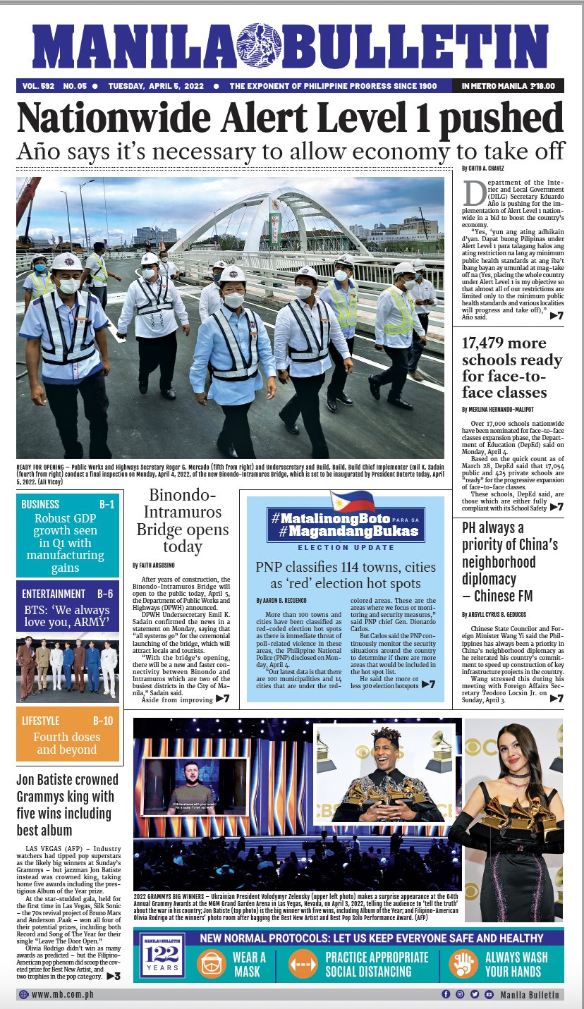 Manila Bulletin News Manila Bulletin Headline For Today April 5 22 T Co 7lyq8cjhxo T Co Fjteopns9n Twitter