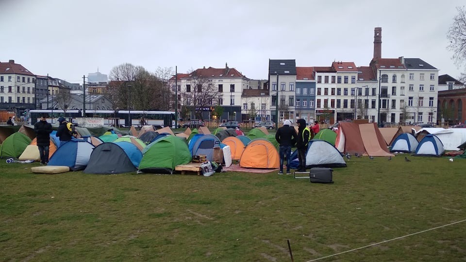 test Twitter Media - New photos from the Collectif #ZoneNeutre in #Brussels. 

Under the pressure of the possible #eviction a part of the people left the #OccupationKBC and occupied a park nearby. The struggle for a better deal with the Municipality goes on.

#RecognitionNotEviction #StopEvictions https://t.co/PtBbNwYEK4