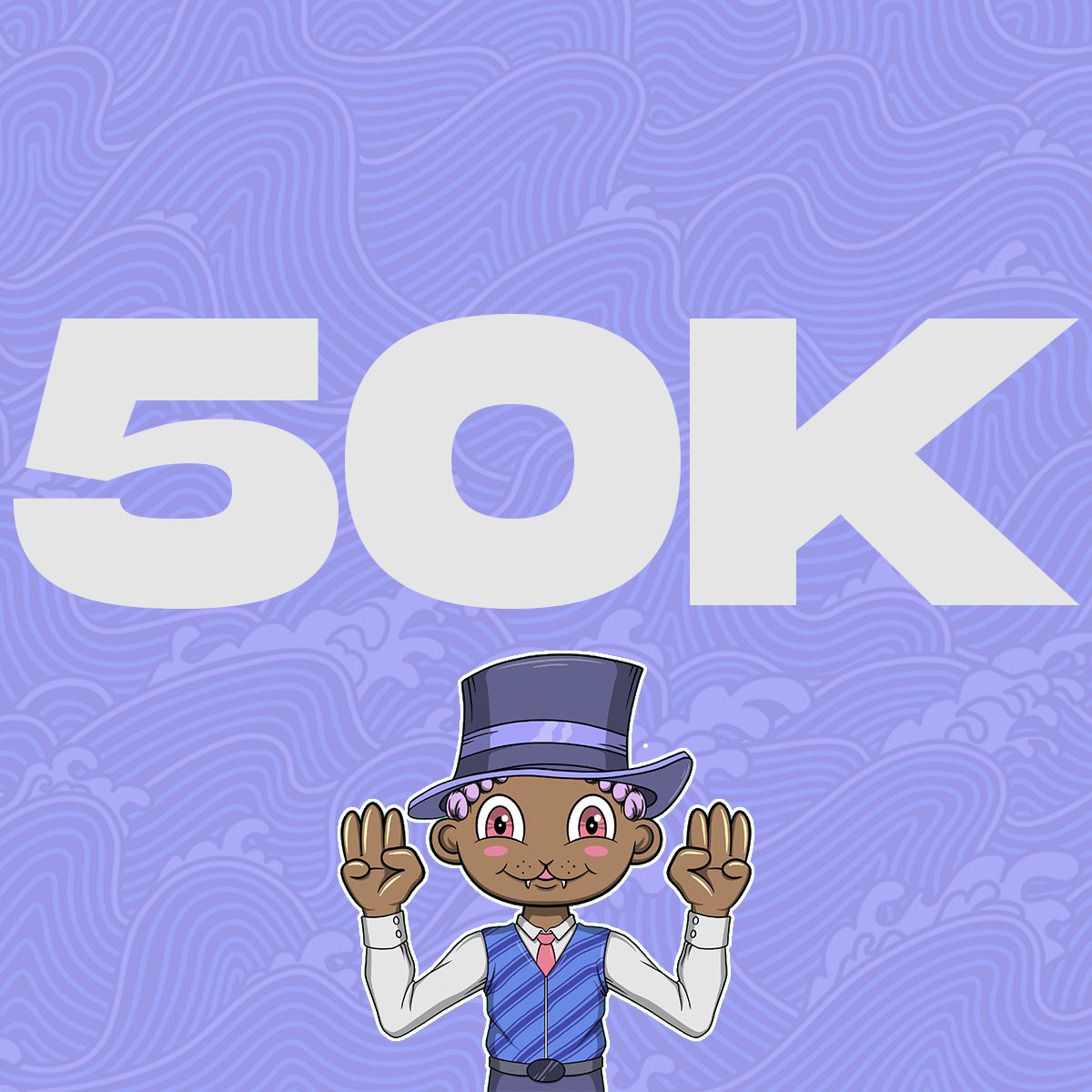 Kenkyo_NFT's tweet photo. We hit 50K Kenkyos! 

Thank you to all of you!

💜 https://t.co/TdHkb8NknU