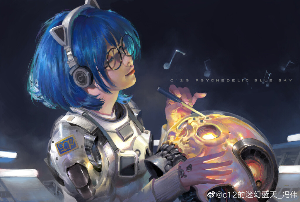 「Discover The Art of Wei Feng, a Chinese 」|IAMAGのイラスト