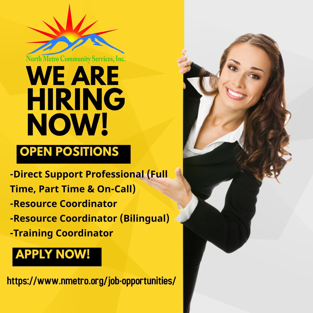 North Metro is looking for dedicated and passionate people to come join our organization! #wewantyou #nmetro
