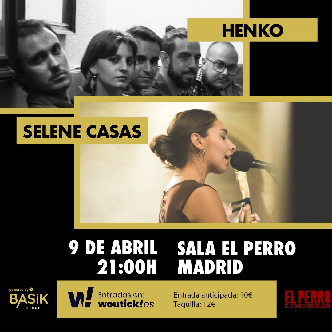 🌷¡MADRID!🌷deseando estaba de tocar con toda la banda en la granciudad🔥Comprad ya vuestra entrada 🎫 que le vamos a dar candelita brava con nuestros paisanos Henko 💕

¡entradas aquí! 

woutick.es/evento/22958/e…