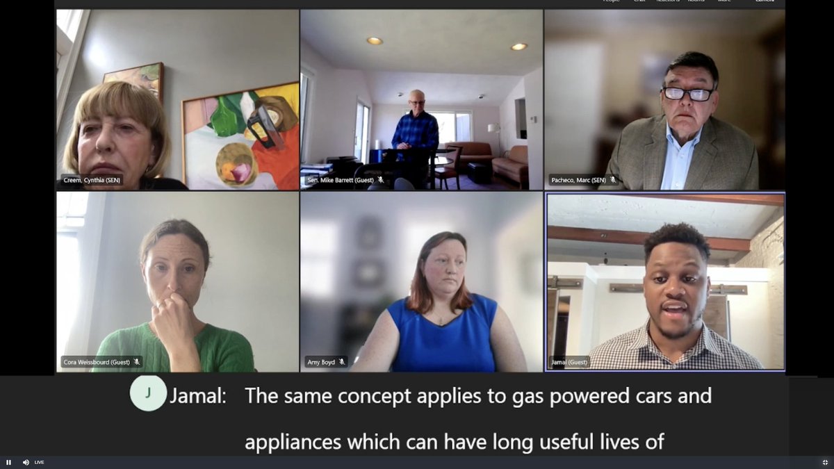 EmilyHardt1's tweet photo. Thank you Jamal Lewis @rewiringamerica for reminding us all: "In MA, gas is nearly as dirty as coal."

And thank you @senjehlen and @Barber4StateRep for your leadership for #CleanHeatNow. The #FutureofHeat is electric: cleaner, cheaper, safer.

#mapoli @MOF_MA https://t.co/PFFQ60DDby