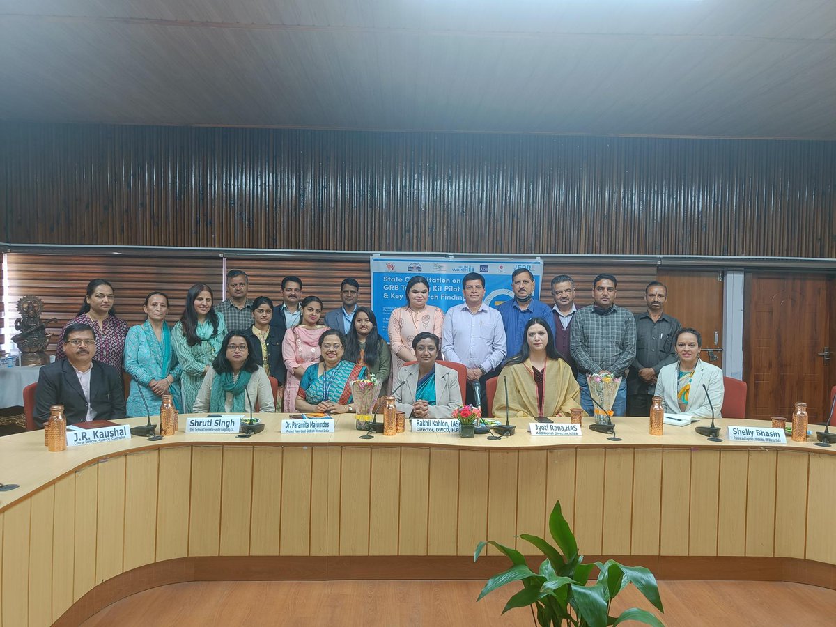 fergusonunwomen's tweet photo. Thanks @MinistryWCD &amp; @ADB_HQ for advancing our joint @unwomenindia programme on GRB training in Himachal Pradesh. Coming soon in MP &amp; Manipur.
#genderequality 
#genderbudgeting 
#transformativebudgeting 
#IndiaAt75 https://t.co/mt5JbFganJ