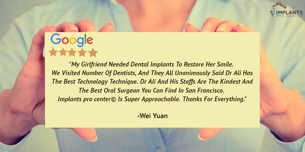 Implantspro's tweet photo. "My girlfriend needed dental implants to restore her smile. 
Implants pro center© is super approachable. Thanks for everything."-Wei Yuan
https://t.co/btJjZPbOqK
.
#ImplantsProCenter #DentalImplants #Reviews #ToothImplants #OralSurgery #RestoreSmile #PatientExperience https://t.co/3O2SuC8kyK