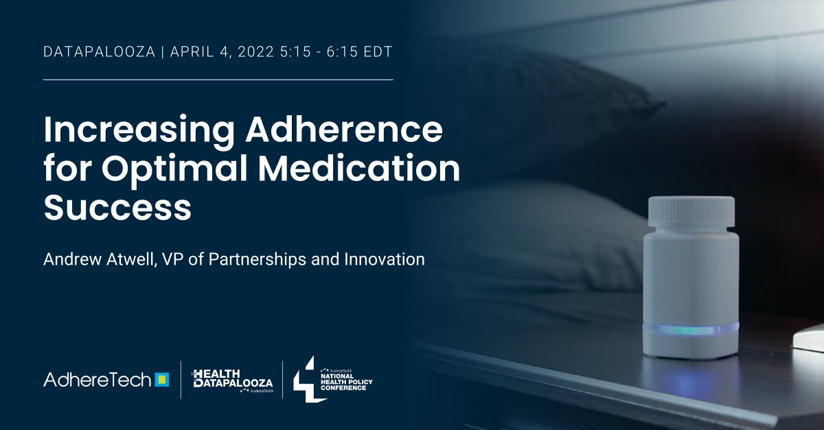 Andy Atwell <a href="/stealthhealthcs/">Andrew Atwell</a> is ready to talk about #adherence, keeping patients #connectedtocare, and the  impact  technology can have on patient success this week at <a href="/AcademyHealth/">AcademyHealth</a> <a href="/hdpalooza/">Health Datapalooza</a> bit.ly/3NwaG6t #hdpalooza #NHPC22