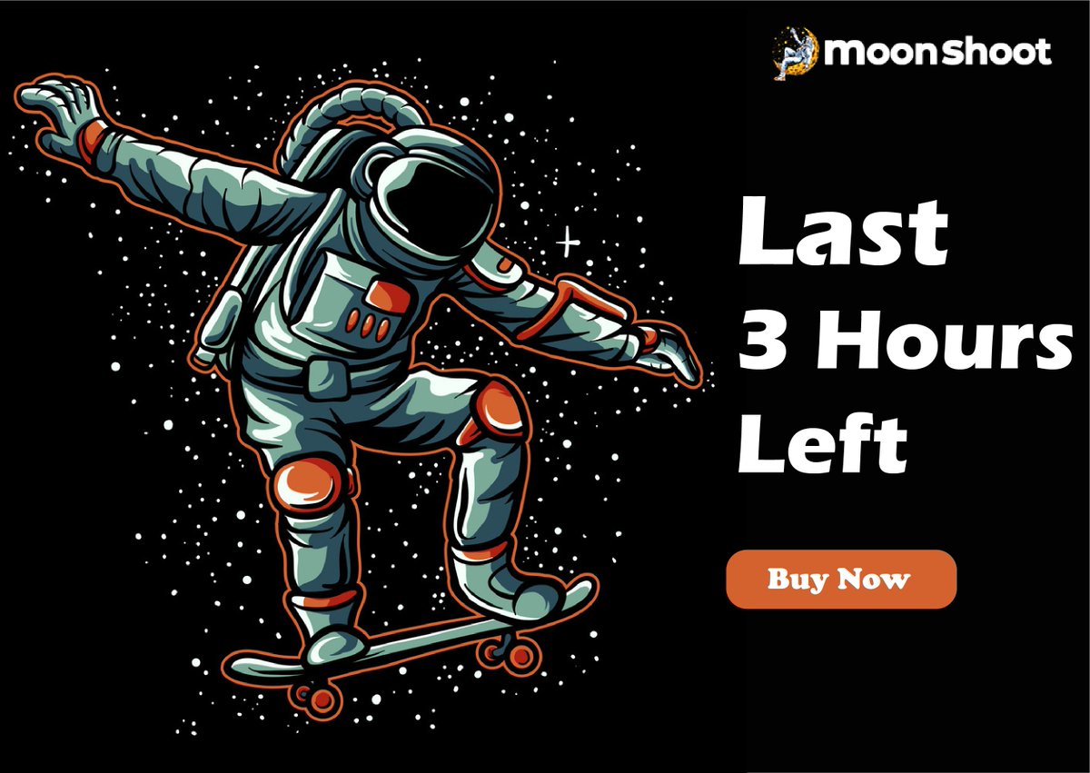 MoonshootFnance's tweet photo. $MST Fair launch Sale will end in just 3 hours! ⏰

Haven't bought your share of $MST? then do it now...💯

✅Sale link:
https://t.co/4bAJ1KJ0Dl

https://t.co/gBoEnNvnrL https://t.co/tdatdnQwmm