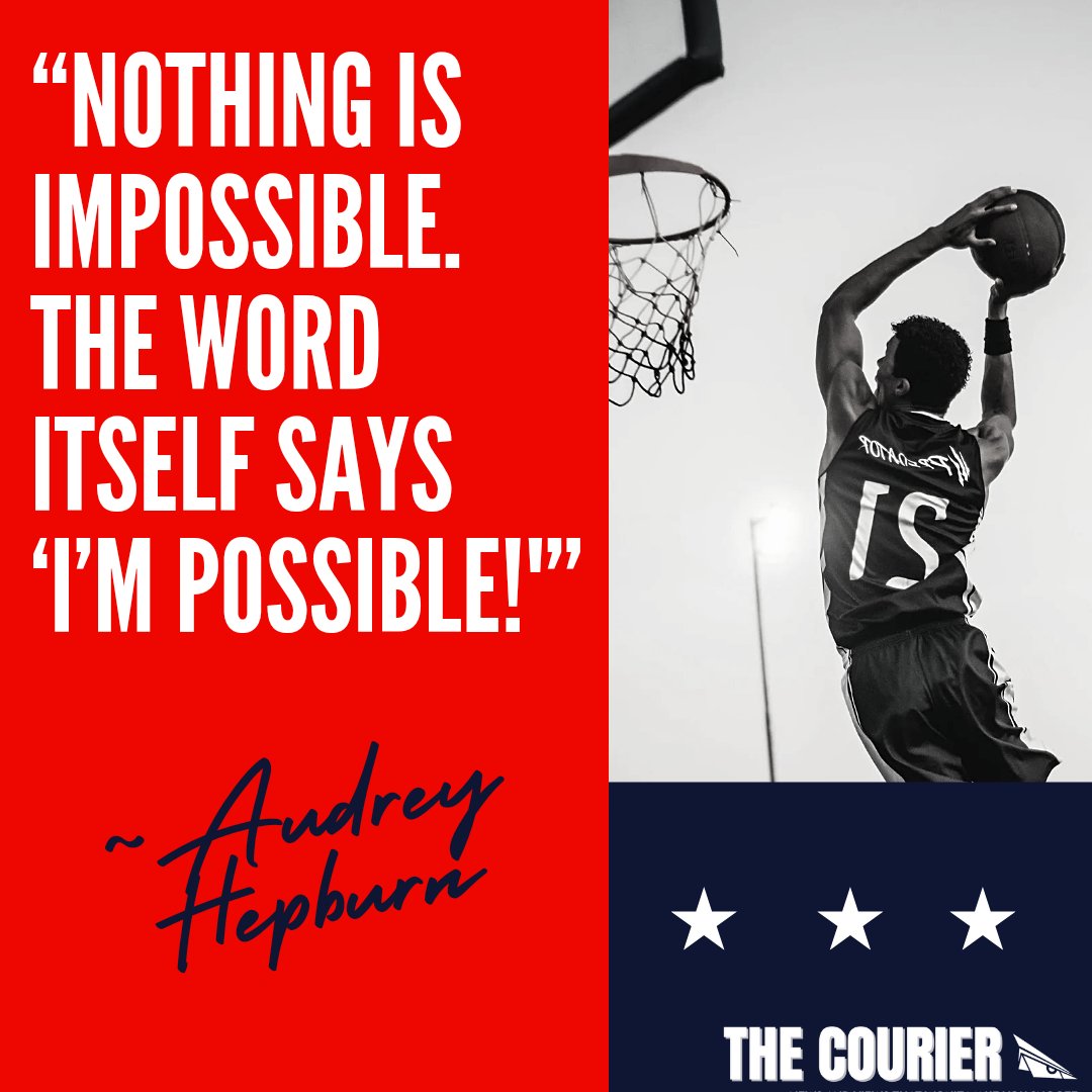 couriercod's tweet photo. Quote of the Week: "Nothing is impossible. The word itself says 'I'm possible!'" -Audrey Hepburn
#quoteoftheweek #motivationmonday #cod #codcourier #collegeofdupage #journalism #goodmorning #wow #omg https://t.co/GiQ5DpB1J9