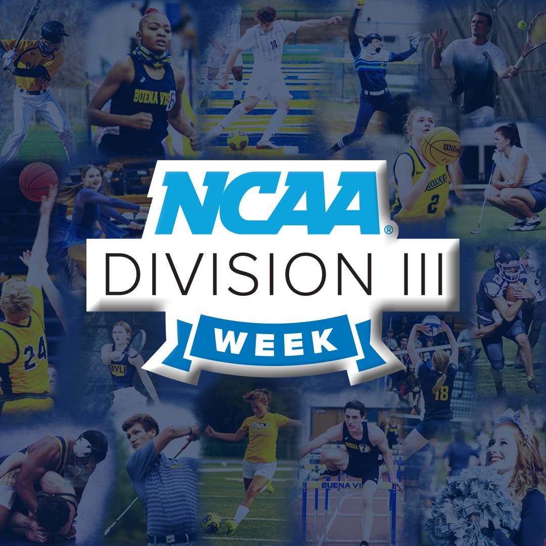 BuenaVistaUniv's tweet photo. It's @NCAADIII Week! We're proud of the endless opportunities @BVUAthletics provides for our student-athletes. 📣 We want to hear why YOU love DIII Athletics and how you were influenced through the programs at BVU. https://t.co/HtiAT5uHB5