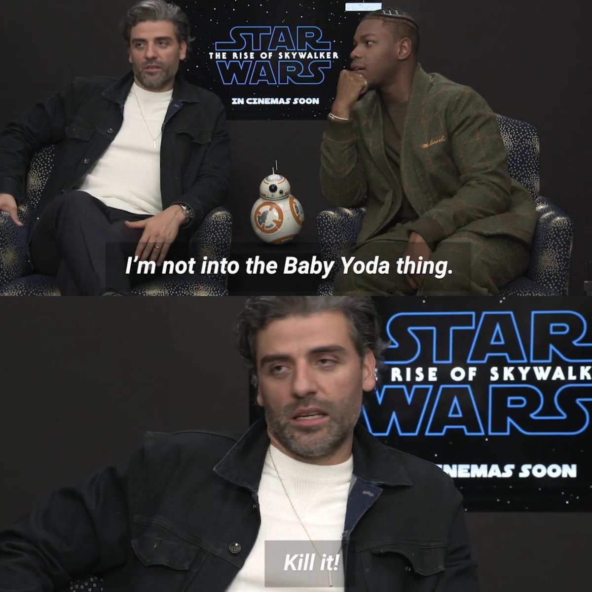 djarinarchives's tweet image. i think about this comparison of pedro pascal and oscar isaac talking about grogu at least once a day. 

#TheMandalorian